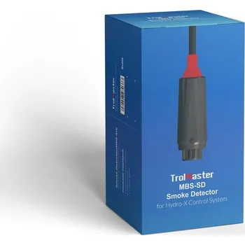 Bezpečnostní detektor Trolmaster Hydro-X Smoke Detector & cable set (MBS-SD) (Volitelný detektor kouře (MBS-SD) může uživatele upozornit na kouř v pěstební oblasti VŽDY. K jedné řídicí jednotce Hydro-x lze připojit až 5 detektorů kouře.)