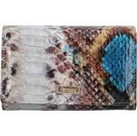 Luxusní dámská kožená peněženka Fahima, hadí vzor