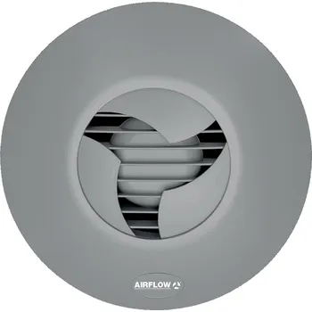 Vzduchotechnika Airflow (Anglie) Airflow iCON Barva: Šedá, Průměr [mm]: Ø 100, Napětí: 230 V Ø 100 / Ø 150