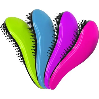 Péče o srst a drápky Kartáč rozčesávací detangler s rukojetí - Fialová