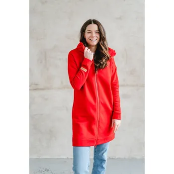 Dámská mikina Dámská tepláková mikina na zip WARM červená - MIZIWAREXL
