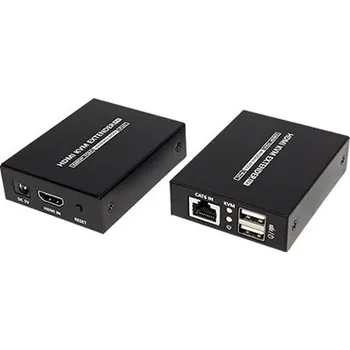 KVM přepínač Value KVM prodlužovací adaptér (USB, HDMI) přes TP, 4K@30Hz, až 40m - 14.99.3043