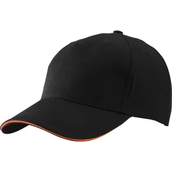 Kšiltovka 5 panelová sandwich kšiltovka MB 6526 black-orange onesize