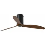 FARO MINI TUBE FAN, černá/dřevo, stropní ventilátor s DC motorem - FARO FARO 32042