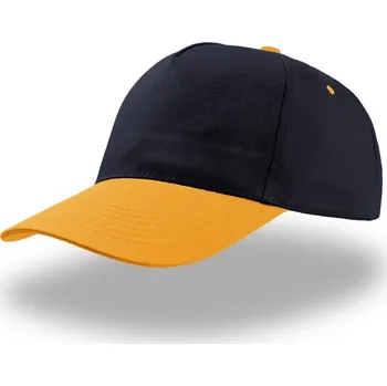 Kšiltovka 5 panelová baseballová kšiltovka "Start Five" navy-yellow onesize
