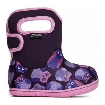 Chlapecká obuv Zimní boty Baby Bogs classic Owls - Purple multi, Bogs Velikost: 26