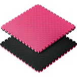 Sportago Tatami Taekwondo podložka 100x100cm černá-červená - 4 cm