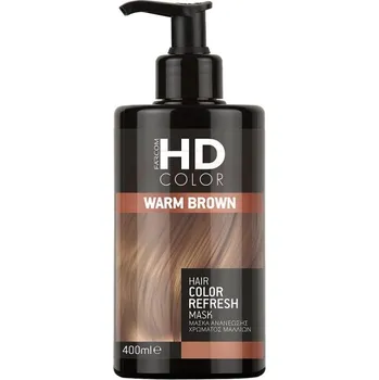 HD HAIR COLOR BAREVNÁ MASKA 400ML - teplá hnědá