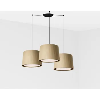 FARO SAMBA závěsné svítidlo, černá/zelená, 3L - FARO FARO 64314-46-3L