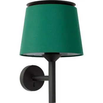 Nástěnné svítidlo FARO SAVOY nástěnná lampa, černá/zelená - FARO FARO 20301-94