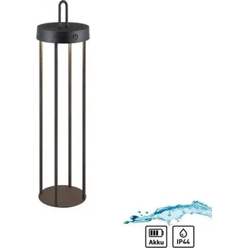 Venkovní osvětlení JUSTLIGHT ANSELM LED stolní lampa na baterie černá 50cm dotykový stmívač IP44 zahradní svítidlo 2700K - JUST LIGHT LD 19301-18