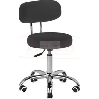 Jídelní židle Židle kosmetická 007 s opěradlem černá