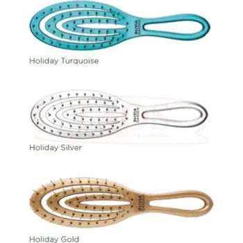 kartáč na vlasy Olivia Garden Holiday Brush - lehký kartáč na vlasy - Silver