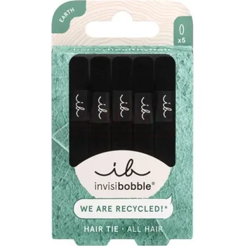 Invisibobble HAIR TIE Black 5 ks