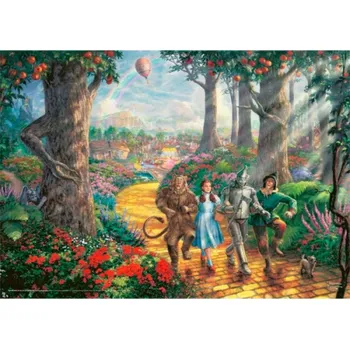 Puzzle Thomas Kinkade Studios: Čaroděj ze země Oz, Následujte cestu žlutých cihel, Puzzle