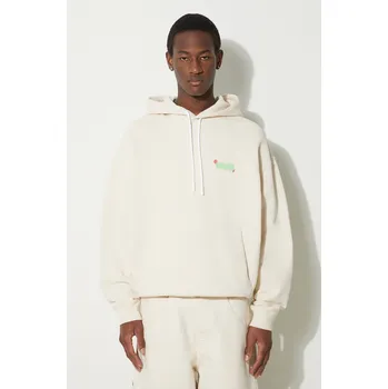 Dámská mikina Bavlněná mikina Marcelo Burlon Solsticio Comfort Hoodie CMBB106S24FLE0060C50 béžová 02X, vel. XL