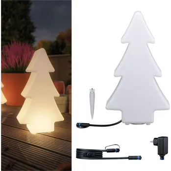 Venkovní osvětlení PAULMANN Plug & Shine set LED světelný objekt strom vč. 2m-kabel a trafo IP67 3000K 2,8W bílá - PAULMANN P 5020