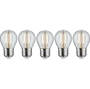 Osvětlení PAULMANN Filament set LED kapka E27 230V 5x2,6W 2700K čirá - PAULMANN P 5091