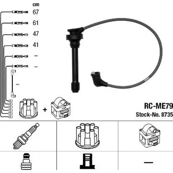 Zapalovací kabel Sada kabelů pro zapalování NGK 8735