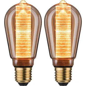 Osvětlení PAULMANN Inner Glow Edition sada LED žárovka E27 230V 2x4W 1800K zlatá kroužky - PAULMANN P 5069