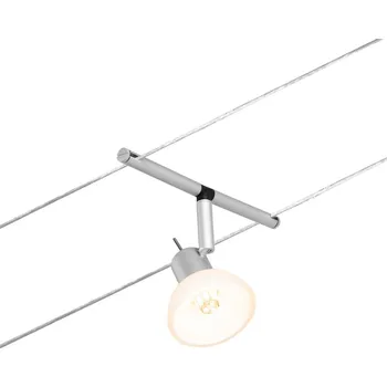 Bodové svítidlo PAULMANN Lankový systém Sheela matný chrom bez zdroje světla max. 10W GU5,3 DC 60VA - PAULMANN P 94449