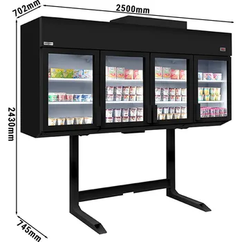 Vinotéka G.Gastro Přístěnný mrazicí regál - 2500mm - s 6 policemi