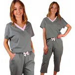 Dámské bavlněné pyžamo s 3/4 kalhotami, velikost plus size, velká bavlna 3XL