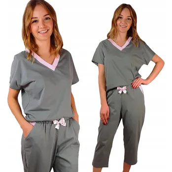 Dámské pyžamo Dámské bavlněné pyžamo s 3/4 kalhotami, velikost plus size, velká bavlna 3XL