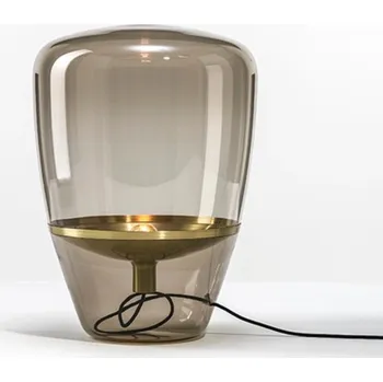 Lampička BROKIS Stolní lampa BALLOONS SMALL výška 40cm E14 3W hnědá kouřová / mosaz / kabel tmavě šedý - BROKIS B BRO PC00856_024