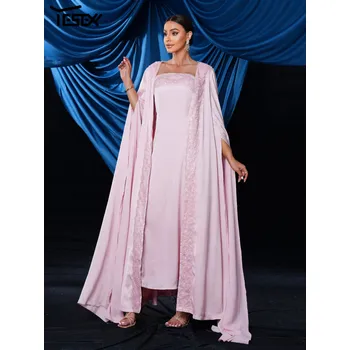 Dámské šaty Plesové šaty maxi LC10288 Barva: Růžová, Velikost: L