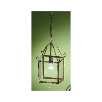 ORION Závěsné svítidlo 1xE27 antik/zlato, 21,5x21,5cm, výška 39cm - ORION OR HL 6-1533/1