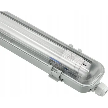 Zářivkové svítidlo KOLORENO Trubicové těleso IP65 + 1x LED trubice 60cm - studená bílá