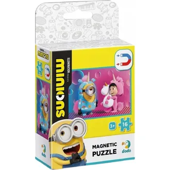 Puzzle MAGNETICKÉ PUZZLE Mimoni 16 DÍLKŮ K SESTAVENÍ PRO NEJMENŠÍ