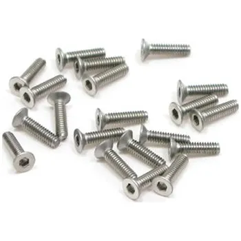 RC vybavení PN Racing M2x8 Countersink Stainless Steel Hex Machine Screw (20 pcs)