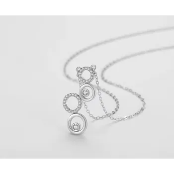 Náhrdelník For Silver Náhrdelník s přívěskem se čtyřmi kroužky - Stříbro 925