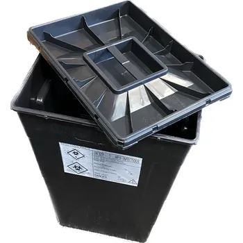 Odpadkový koš Kontejner na kontaminovaný odpad, 60 l, černý