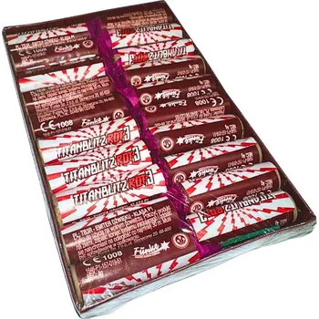 Zábavní pyrotechnika Petardy TITANBLITZ red 3 20ks