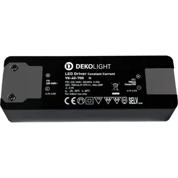 Příslušenství pro svítidlo LIGHT IMPRESSIONS Deko-Light LED-napájení BASIC, CC, V8-40-700mA/40W konstantní proud 700 mA IP20 29-57V DC 20,30-40,00 W - LIGHT IMPRESSIONS IMPR 862199