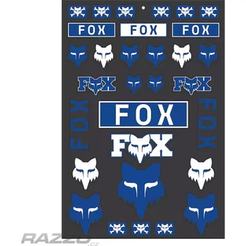 samolepka Sada nálepek FOX Legacy Track Sticker Pack Navy