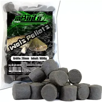 XXL Pelety na sumce 28mm 1kg (Vysoce proteinové pelety XXL.)