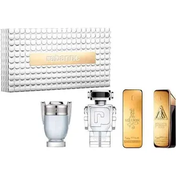 Pánský parfém Paco Rabanne MINIATURE SET PACO RABANNE One Million EDT 5ml + One Million Elixir Intense EDP 5ml + Invictus EDT 5ml + Phantom EDT 5ml