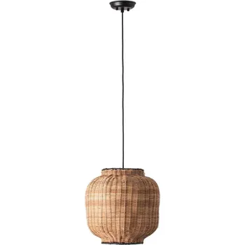 FARO TUPAI závěsné svítidlo, černá/ratan - FARO FARO 65134-77