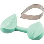 Žilkovače a vykrajovátko na listy 4x2cm Silikomart