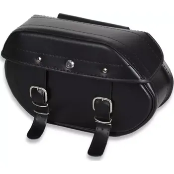 Zavazadlo na motocykl Sedlové kožené brašny na motorku TXR DS5A se zámkem, pár (42cm x 26cm x 16cm) (Malé kožené moto-brašny na chopper/cruiser)