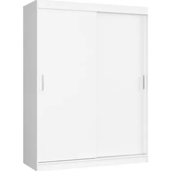 Šatní skříň Šatní skříň s posuvnými dveřmi 150 cm MONO bílá