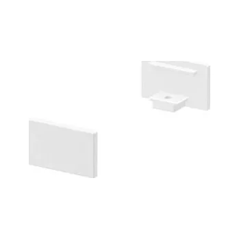 Příslušenství pro svítidlo SLV - BIG WHITE Koncové kryty na GRAZIA 10 profil k montáži na stěnu plochý 2 kusy ploché provedení bílé - BIG WHITE (SLV) LA 1000476