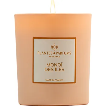 Svíčka Plantes et Parfums de Provence Monoi des Îles Vonná svíčka, 180 g