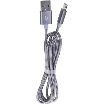 Datový kabel ALIGATOR datový kabel TUBA 2A USB-C šedý