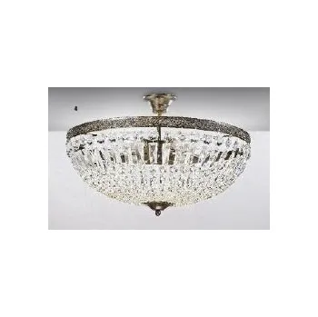 ORION Stropní svítidlo 6xE27 antik/křišťálové závěsy, průměr 60cm - ORION OR DL 7-542/6