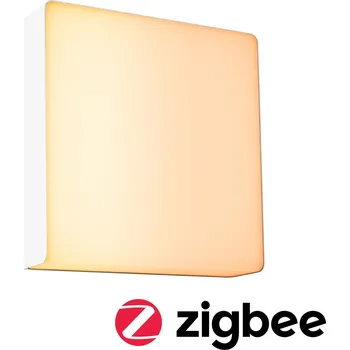 Venkovní osvětlení PAULMANN LED venkovní nástěnné svítidlo Smart Home Zigbee 3.0 Azalena pohybové čidlo HF senzor IP44 250x97mm CCT 8,5W 230V bílá umělá hmota/hliník - PAULMANN P 94843